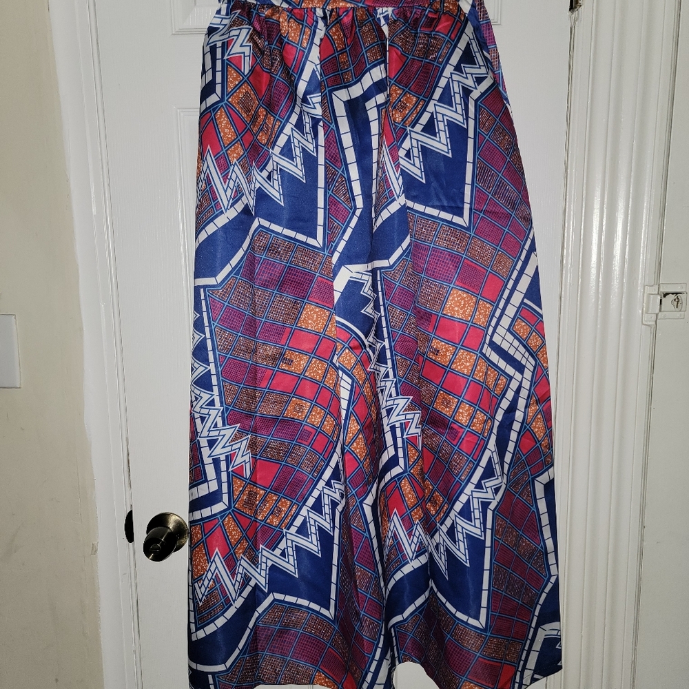 African print skirt